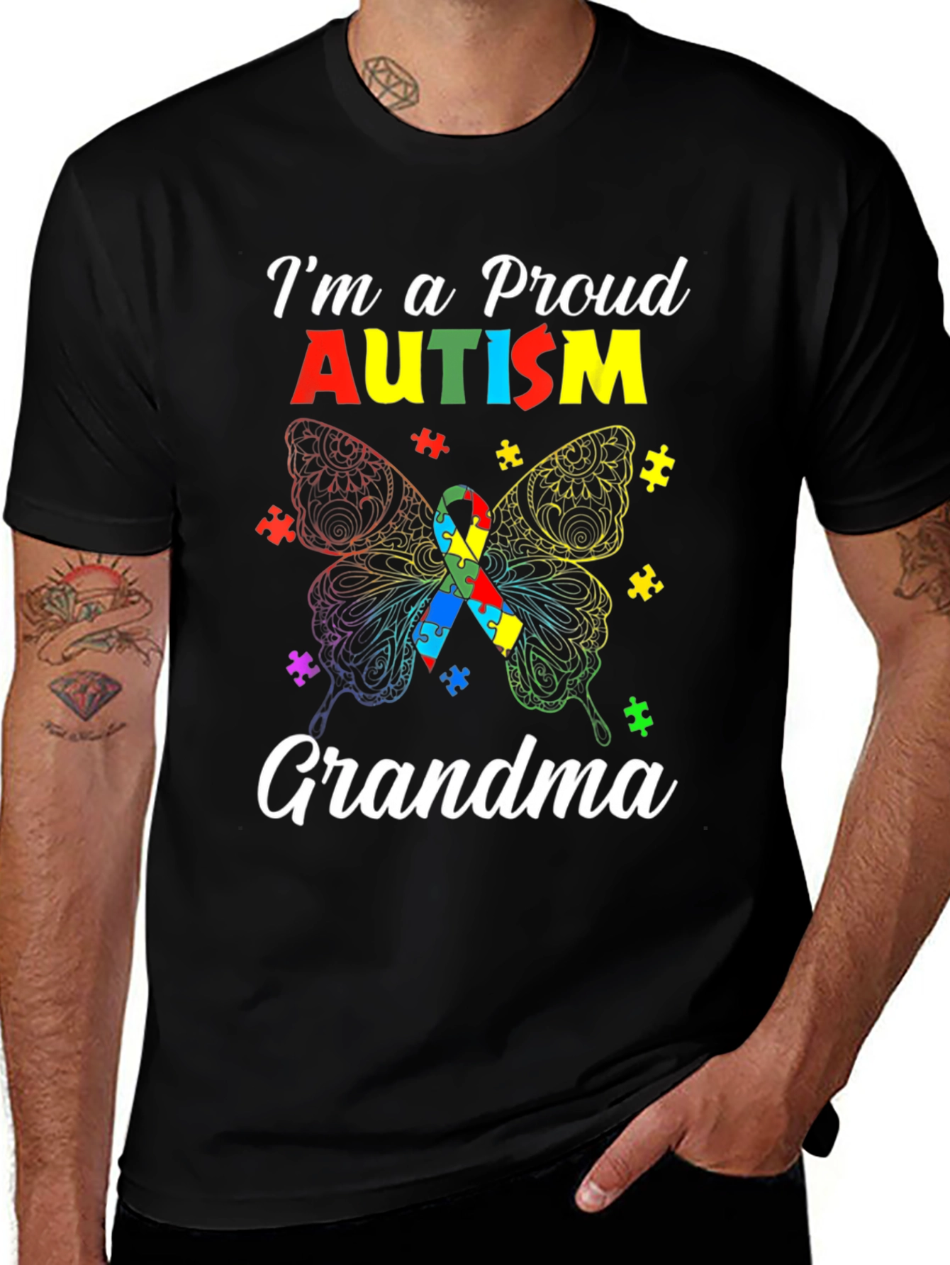 Proud Autism Grandma T-Shirt