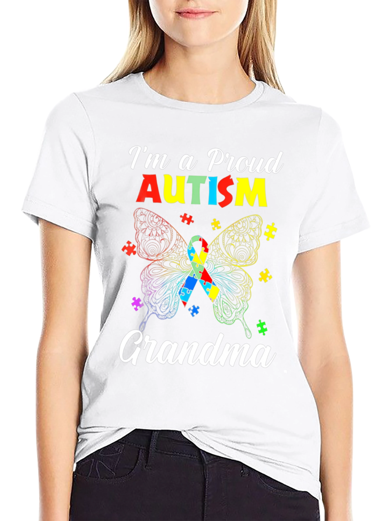 Proud Autism Grandma T-Shirt
