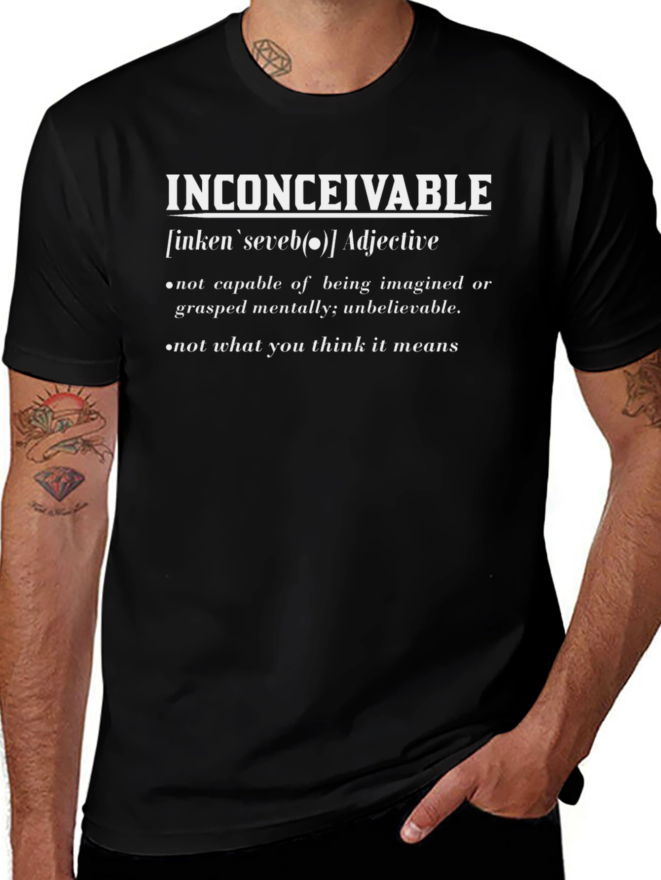 Inconceivable Definition Graphic Tee