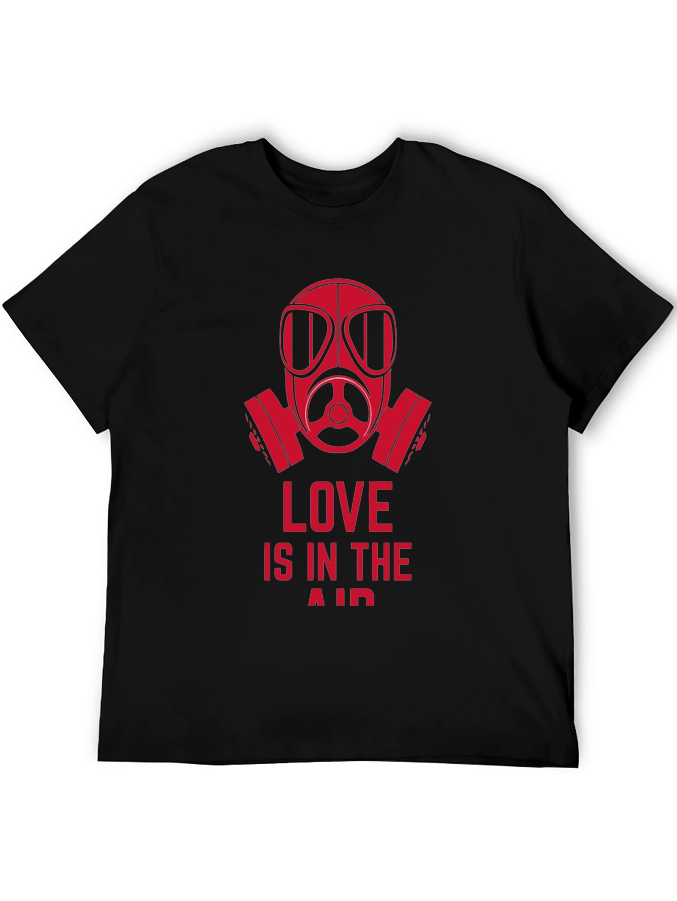Love is in the Air Gas Mask Graphic Tee