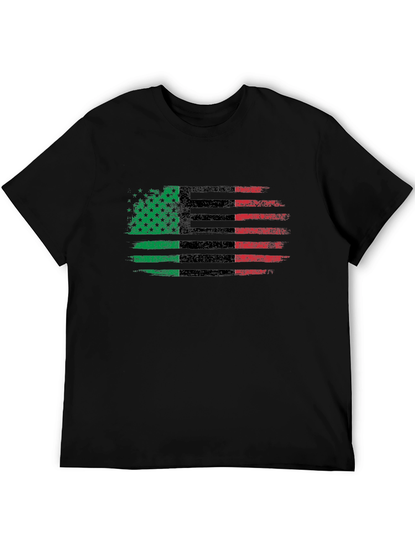 Pan-African Flag Distressed T-Shirt