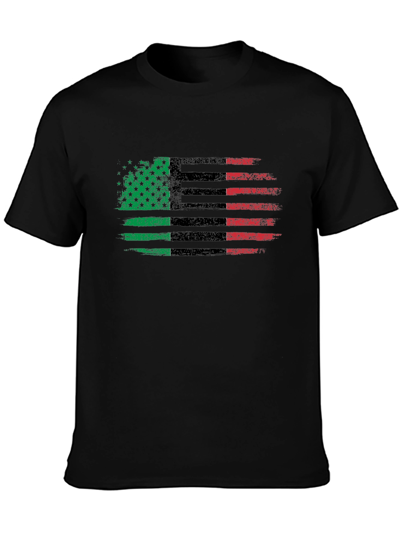 Pan-African Flag Distressed T-Shirt