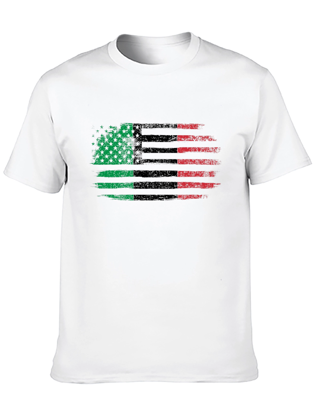 Pan-African Flag Distressed T-Shirt