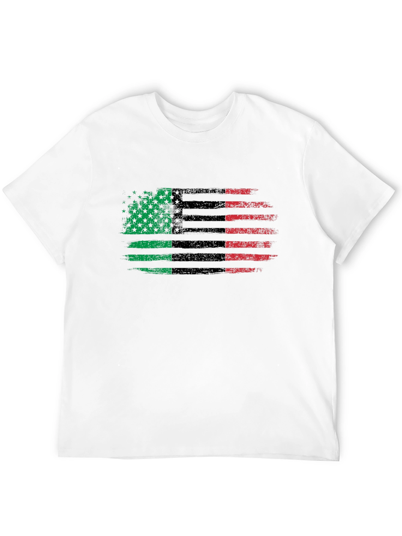 Pan-African Flag Distressed T-Shirt