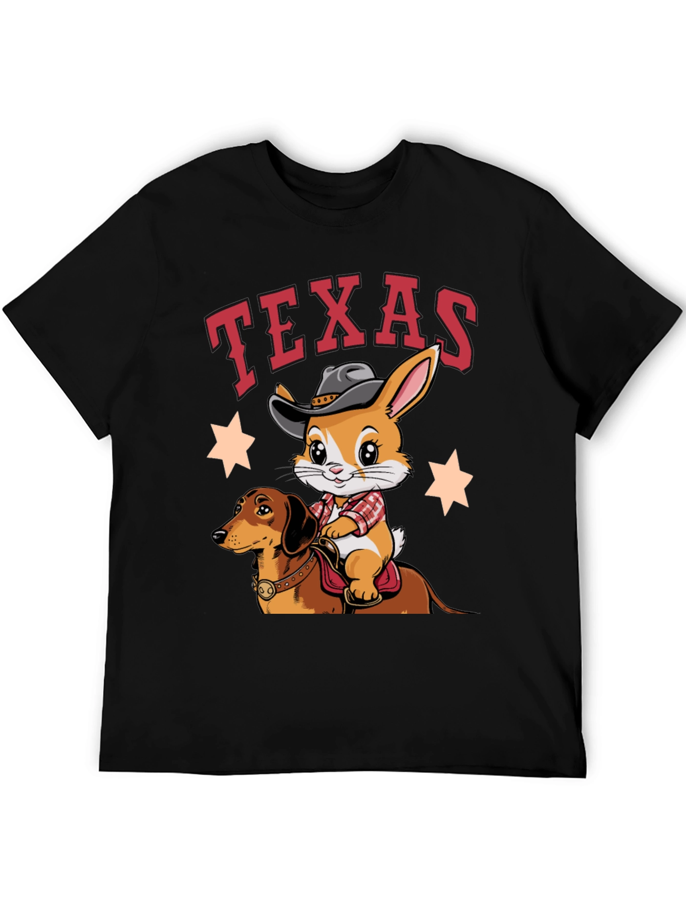 Texas Cowboy Bunny & Dachshund T-Shirt