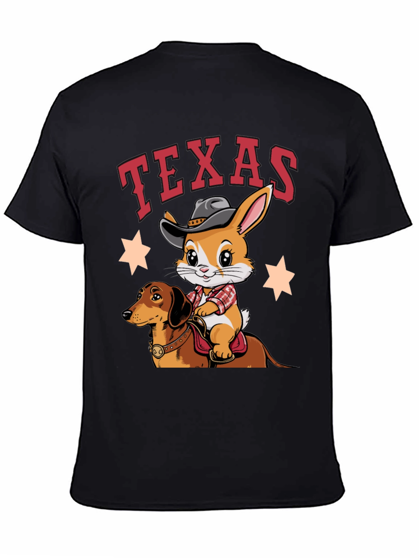 Texas Cowboy Bunny & Dachshund T-Shirt