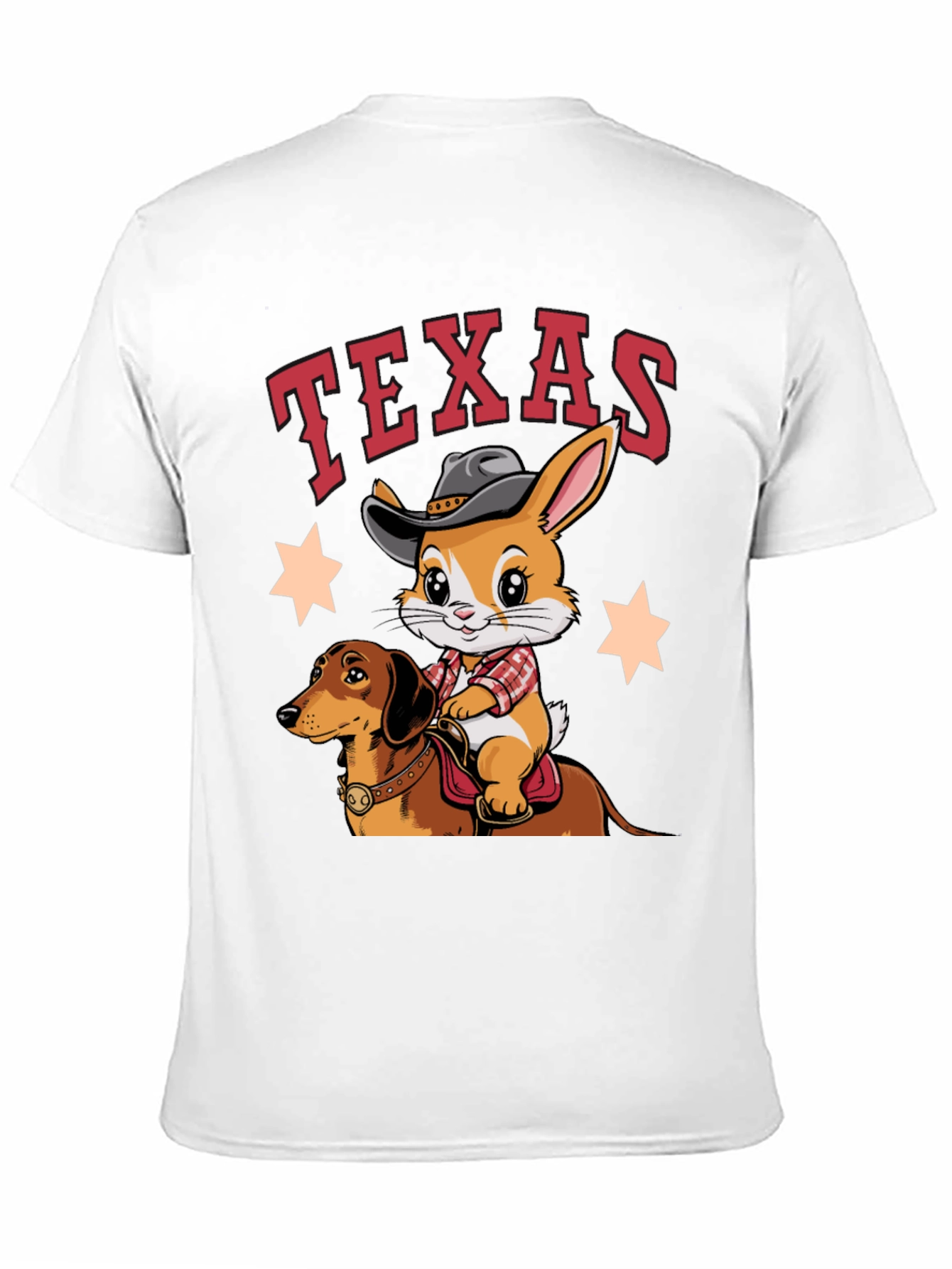 Texas Cowboy Bunny & Dachshund T-Shirt