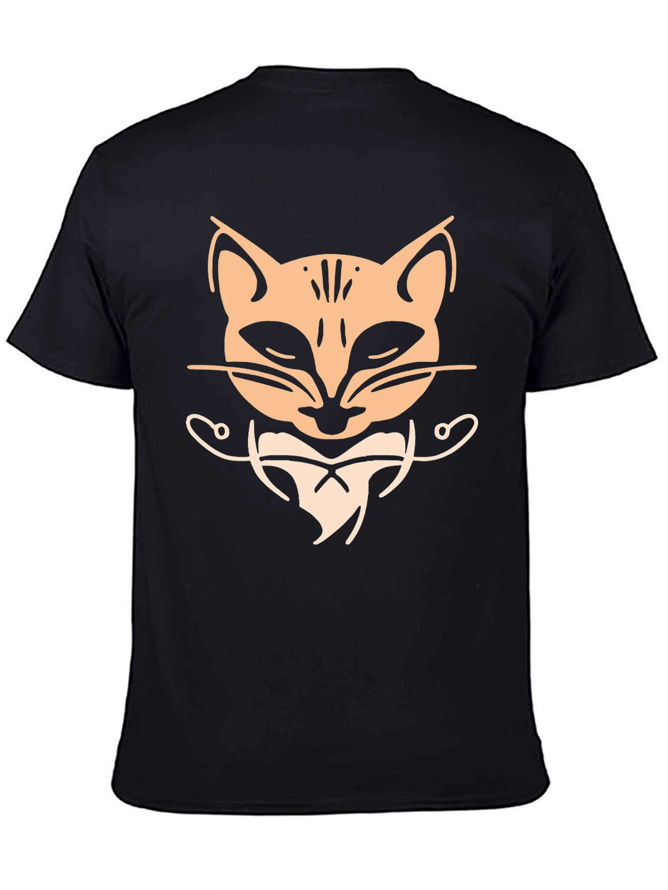 Cool Cat Graphic Tee - Black T-Shirt