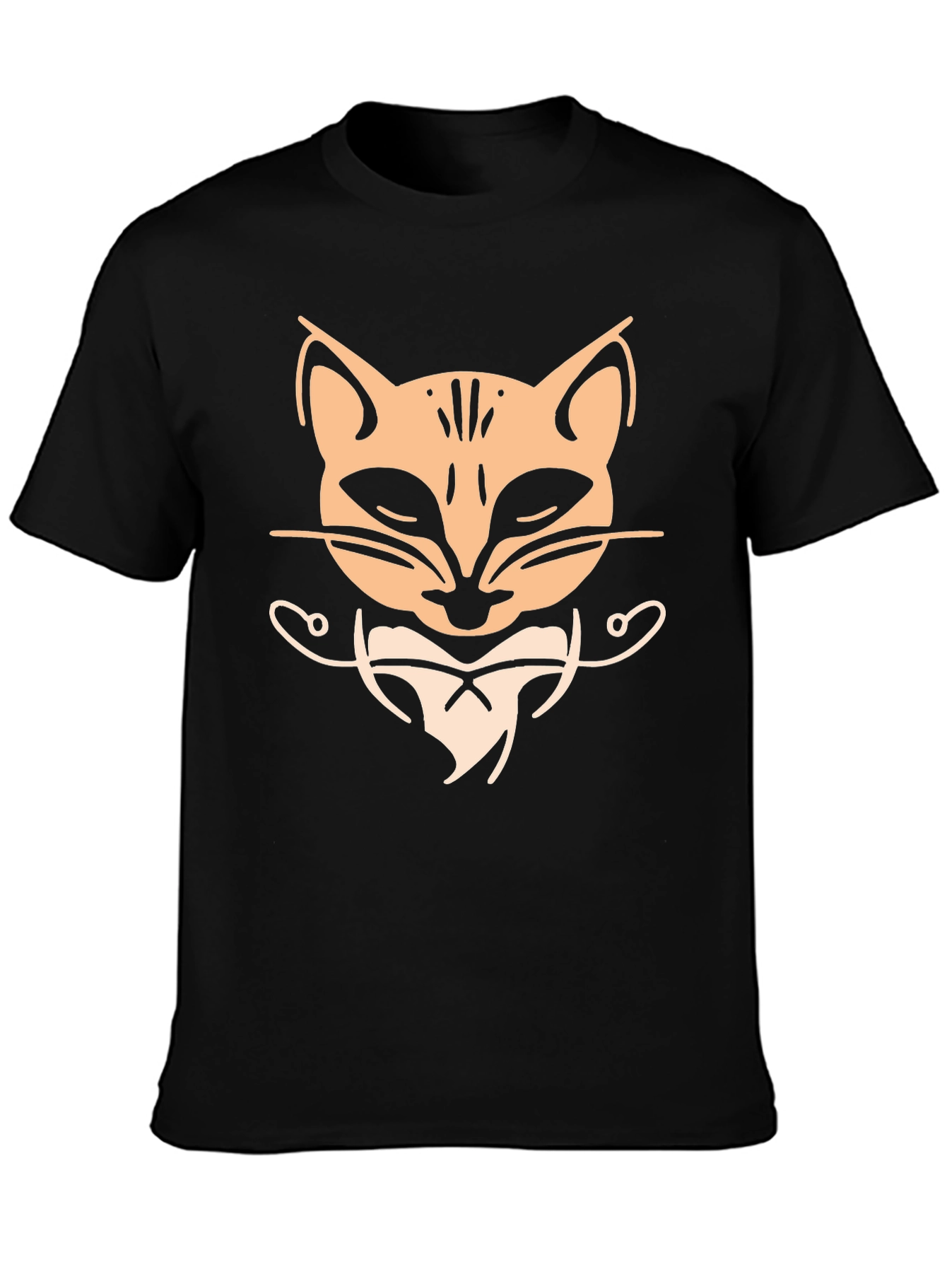 Cool Cat Graphic Tee - Black T-Shirt