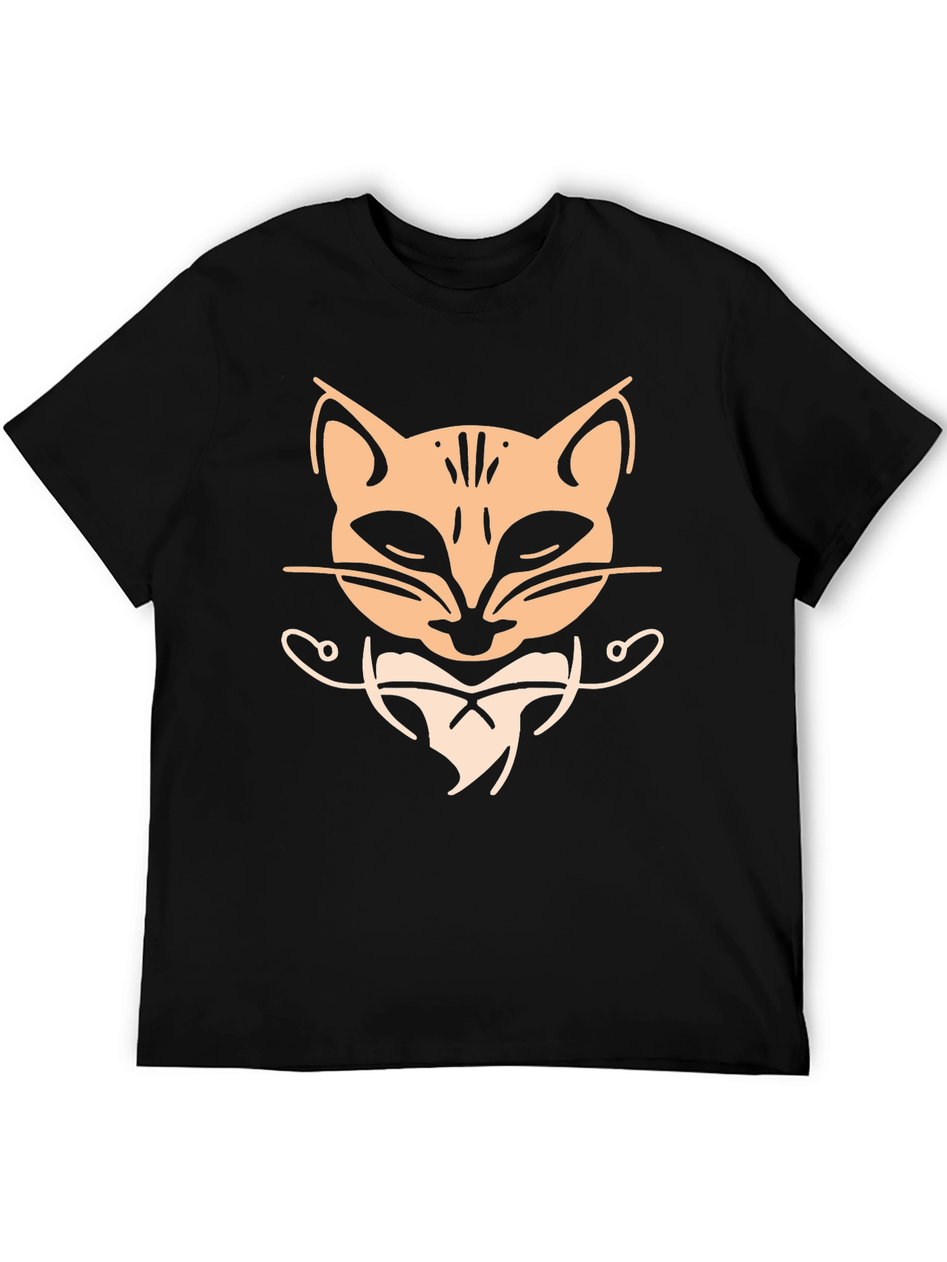 Cool Cat Graphic Tee - Black T-Shirt