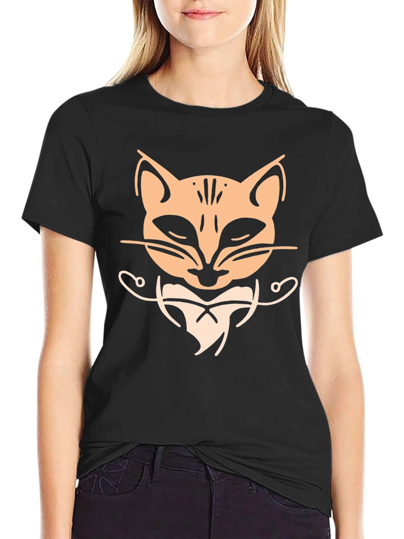 Cool Cat Graphic Tee - Black T-Shirt