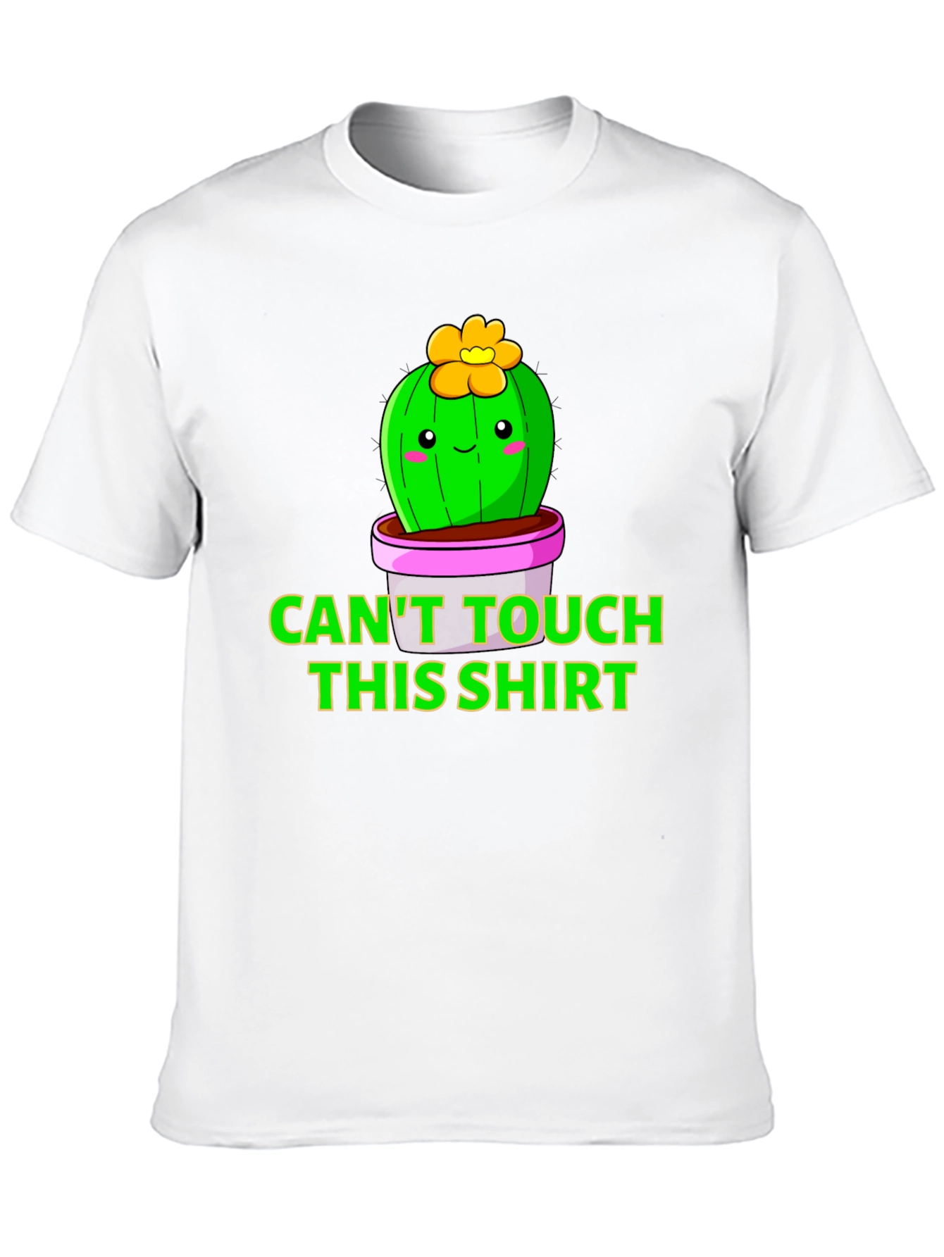 Cactus Pun T-Shirt - Cant Touch This