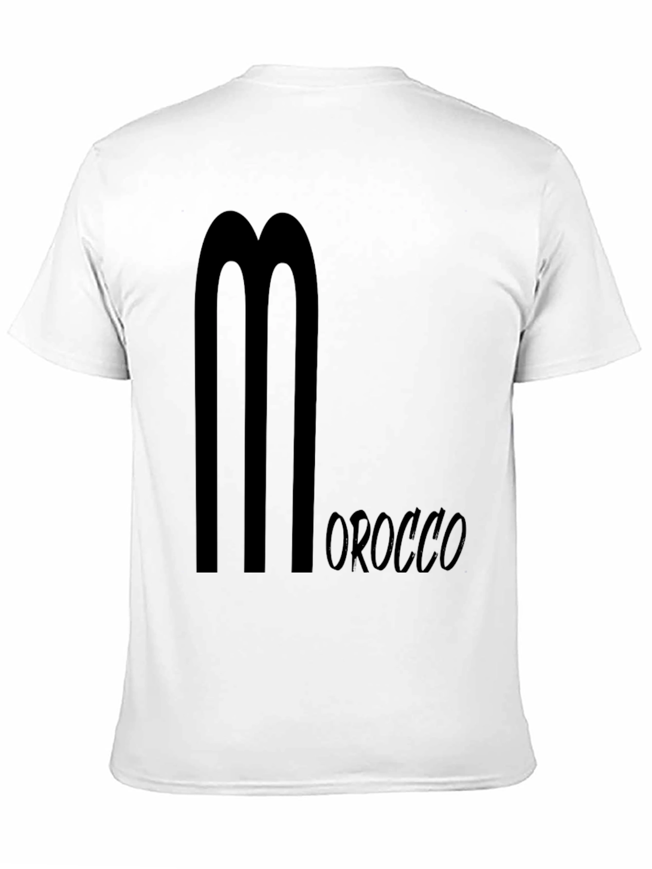 Black Morocco Graphic Tee - Stylish Mens T-Shirt