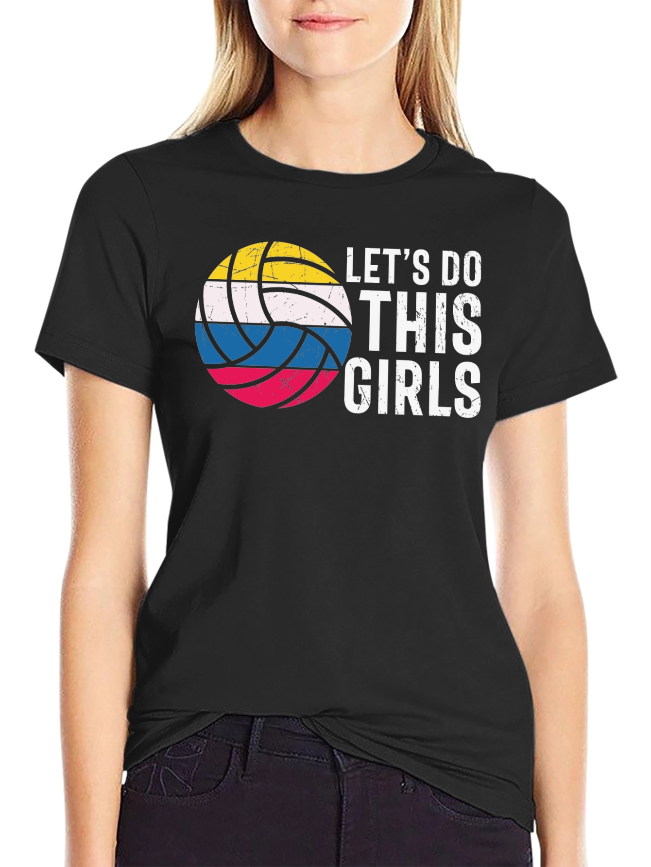 Lets Do This Girls Volleyball T-Shirt