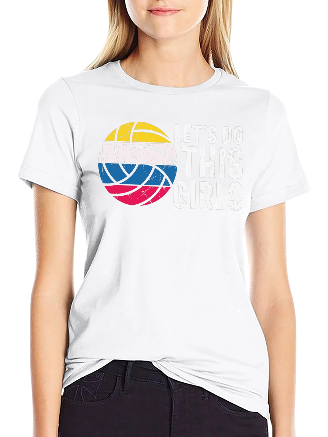 Lets Do This Girls Volleyball T-Shirt