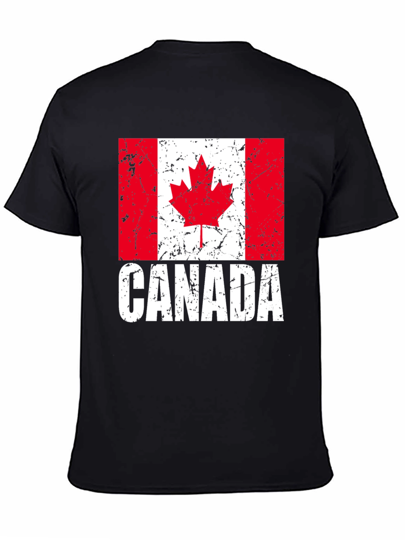 Canada Flag T-Shirt - Distressed Graphic Tee