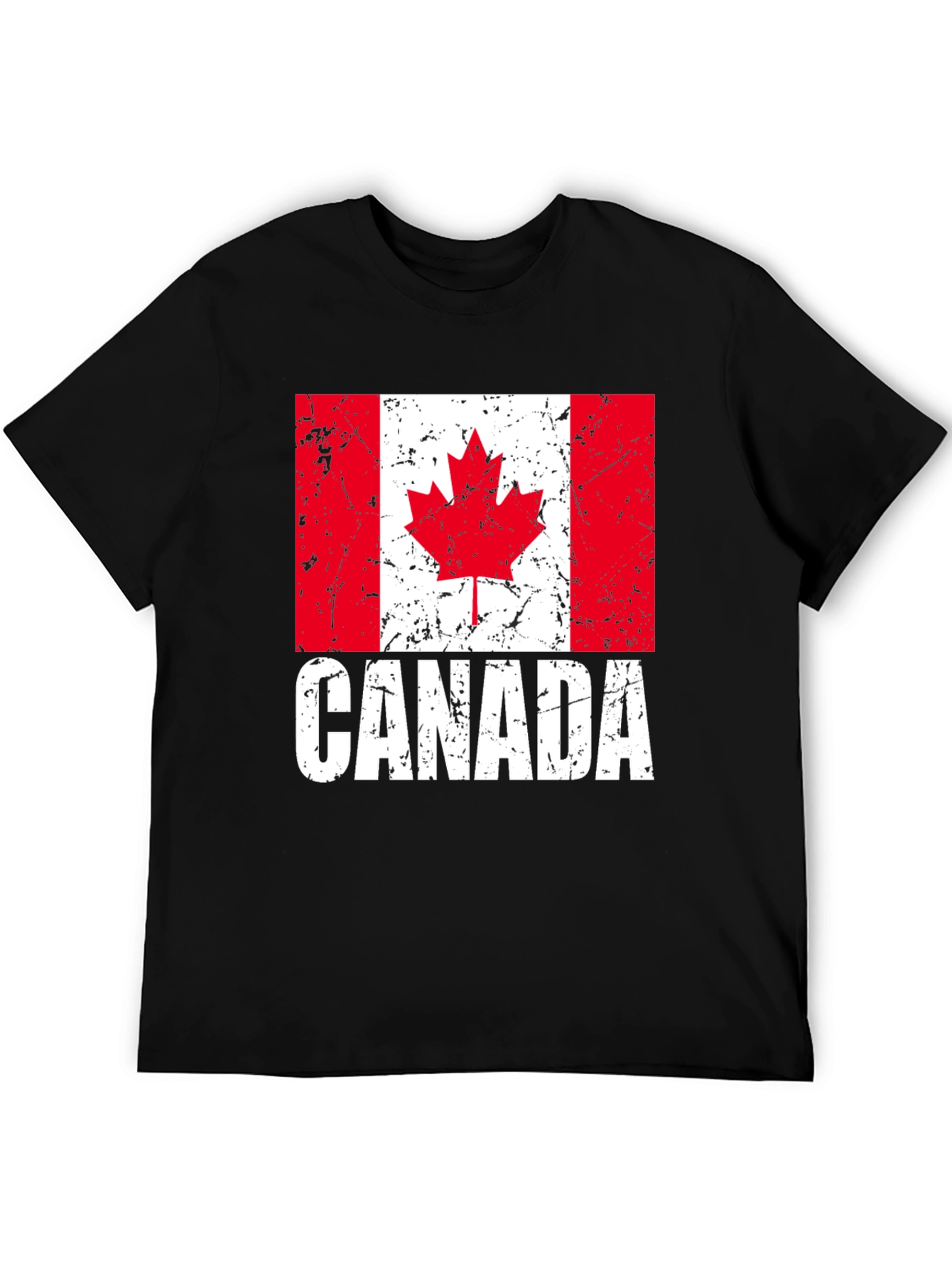 Canada Flag T-Shirt - Distressed Graphic Tee