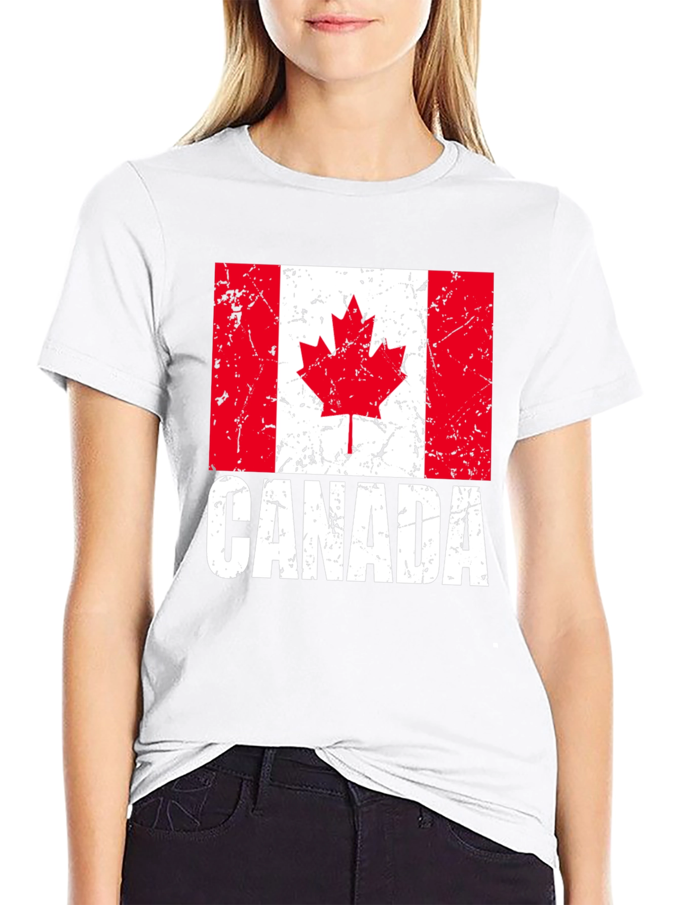 Canada Flag T-Shirt - Distressed Graphic Tee