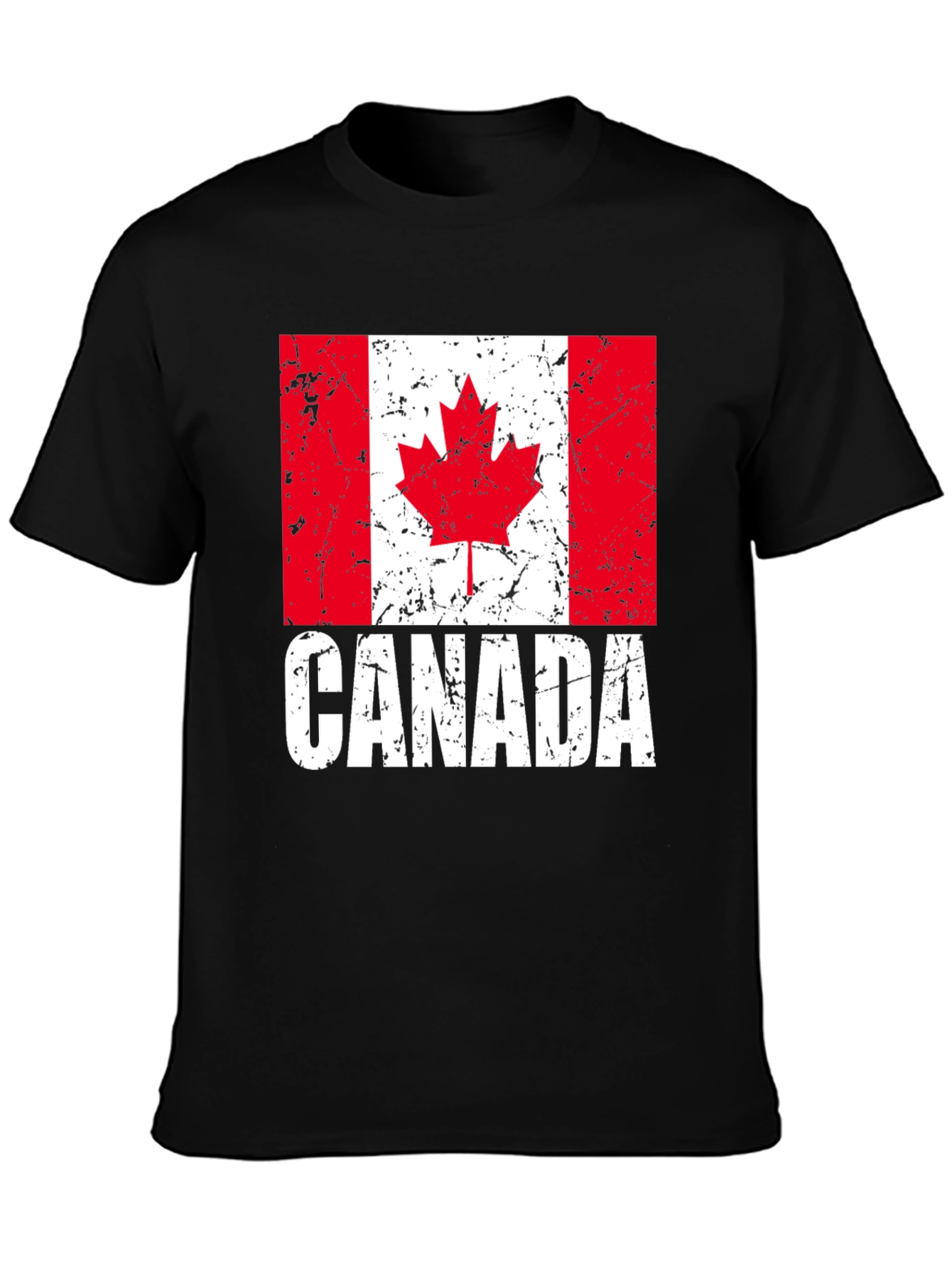 Canada Flag T-Shirt - Distressed Graphic Tee