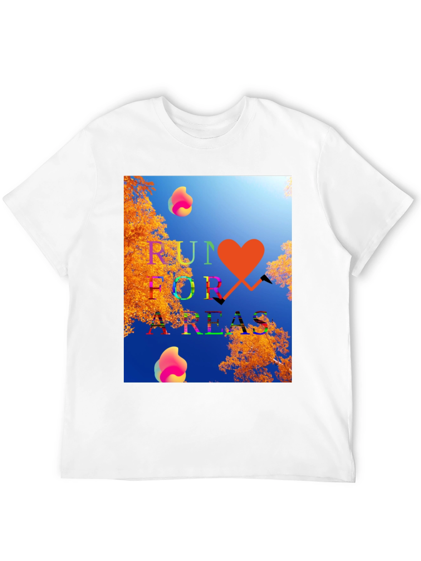 Run for Areas Black Graphic Tee