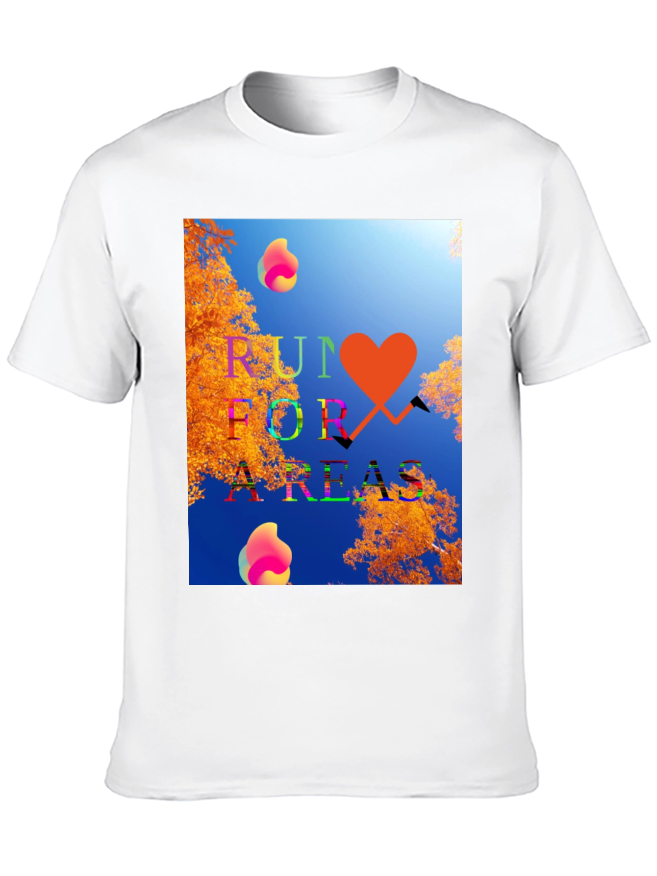 Run for Areas Black Graphic Tee