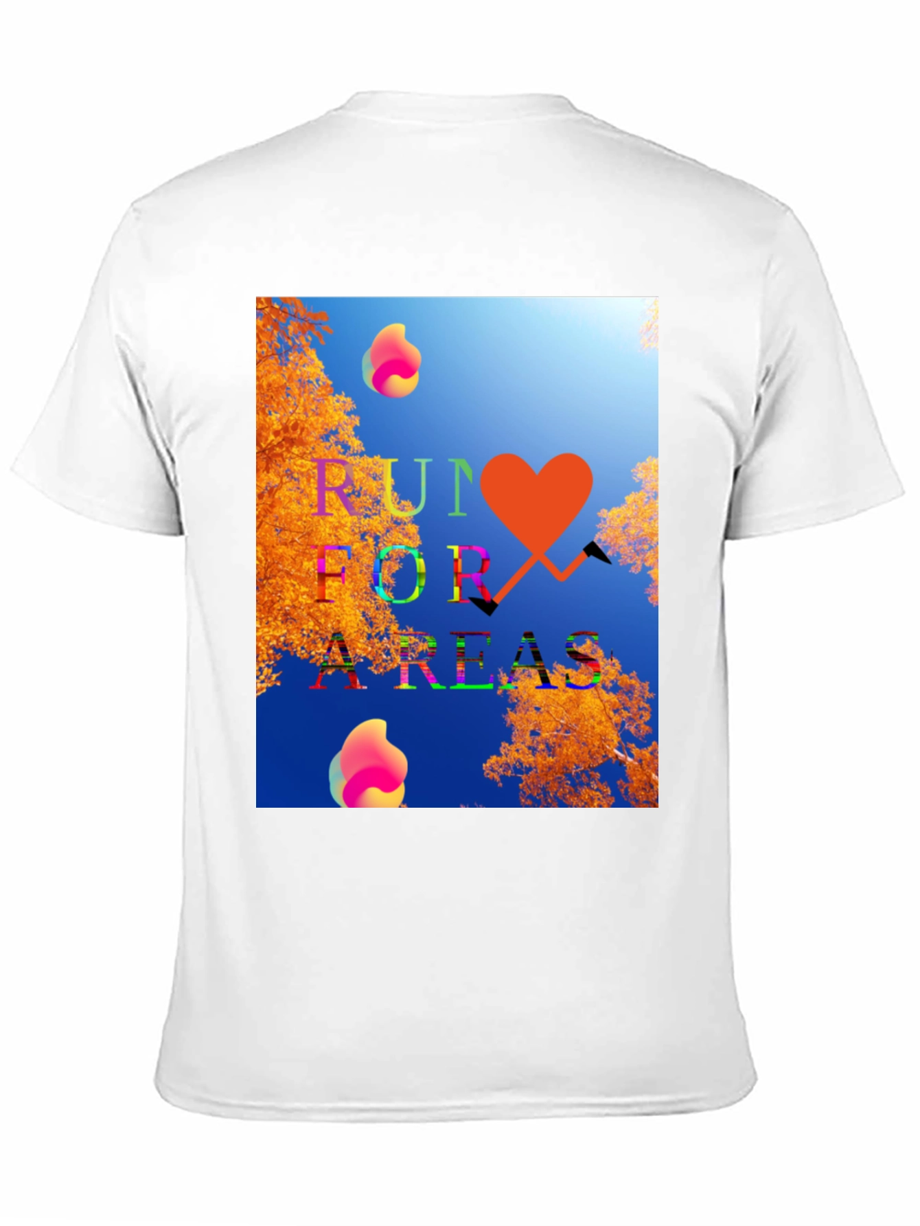 Run for Areas Black Graphic Tee
