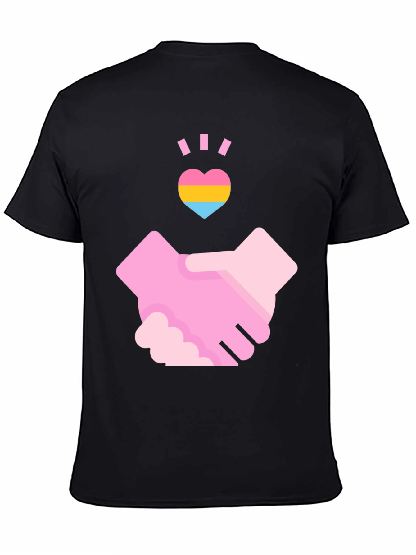 Pansexual Pride Handshake T-Shirt - Love & Support