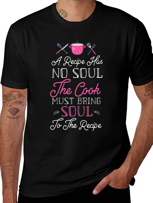 Cook Soul Recipe T-Shirt | Chef Gift