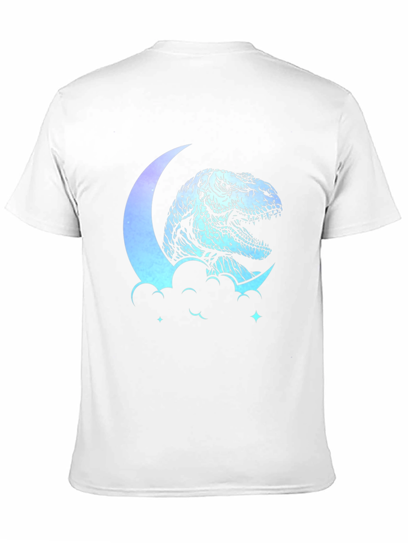 Dino Moon Mens Graphic T-Shirt