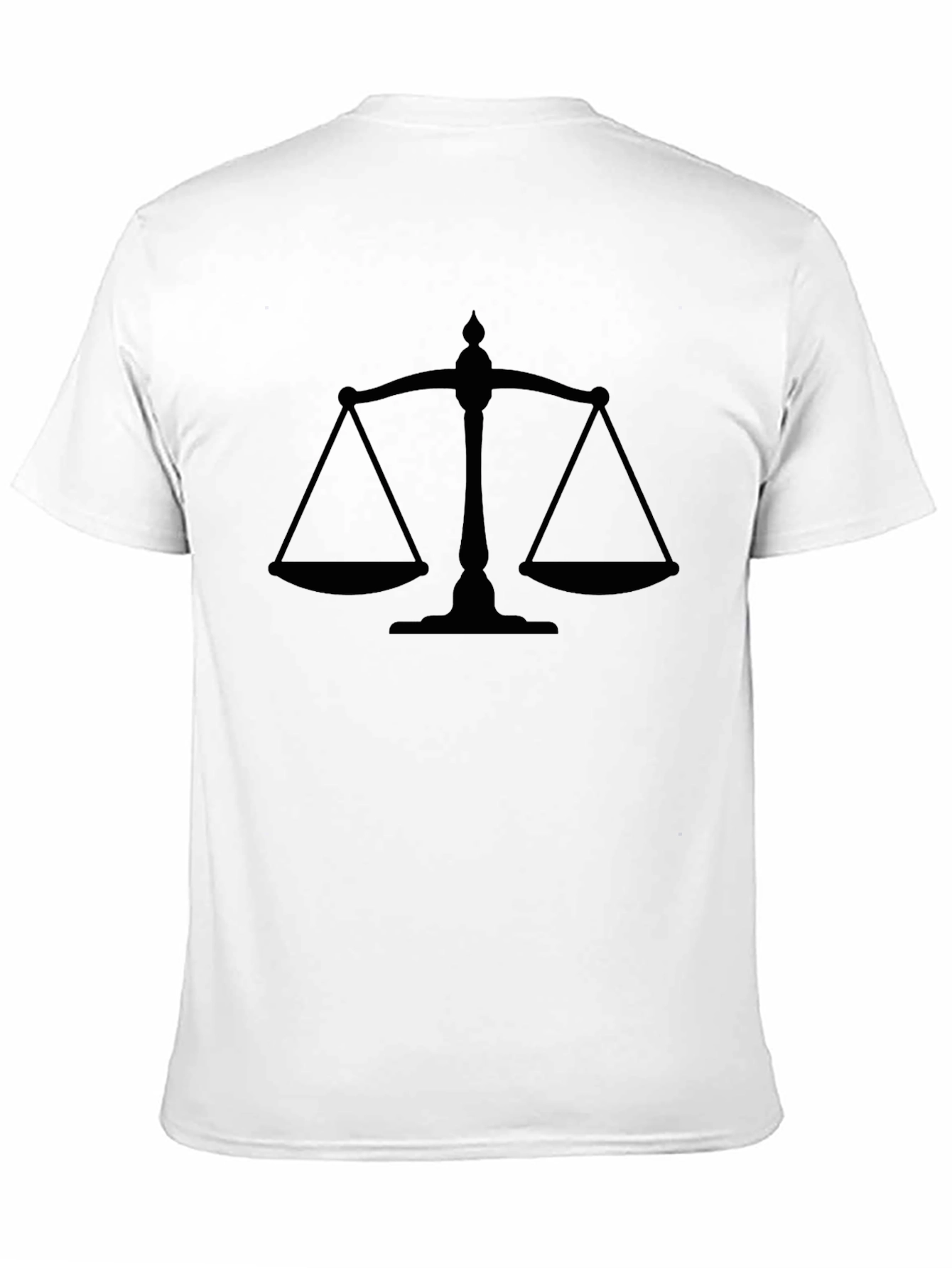 Scales of Justice Black Graphic Tee
