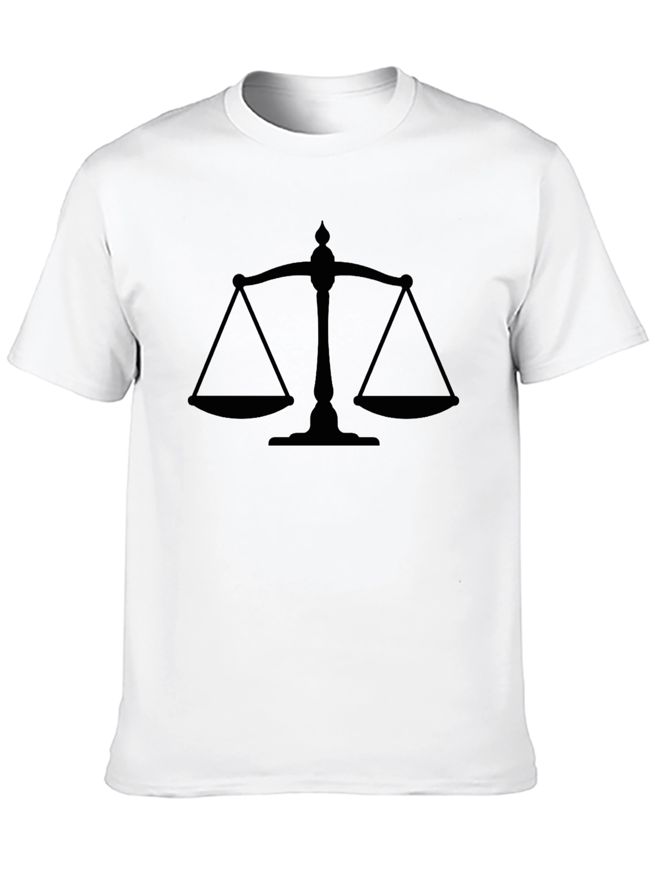 Scales of Justice Black Graphic Tee