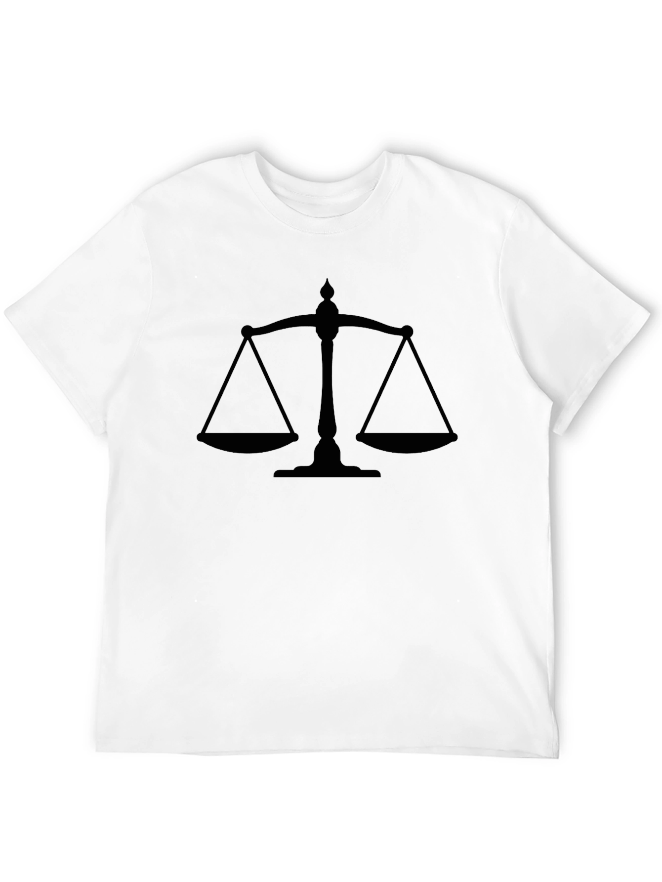 Scales of Justice Black Graphic Tee