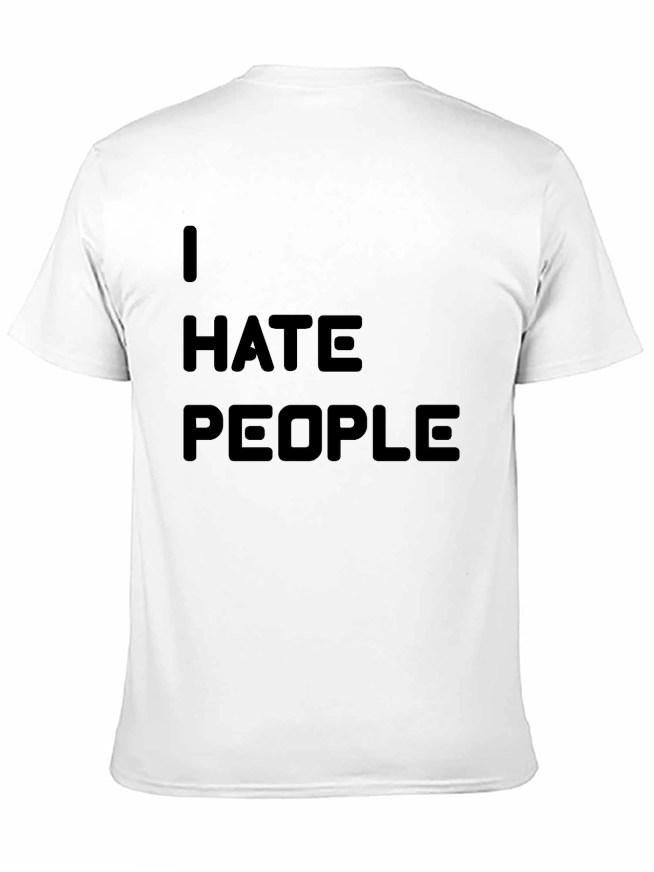 I HATE PEOPLE Graphic Tee - Black Novelty T-Shirt