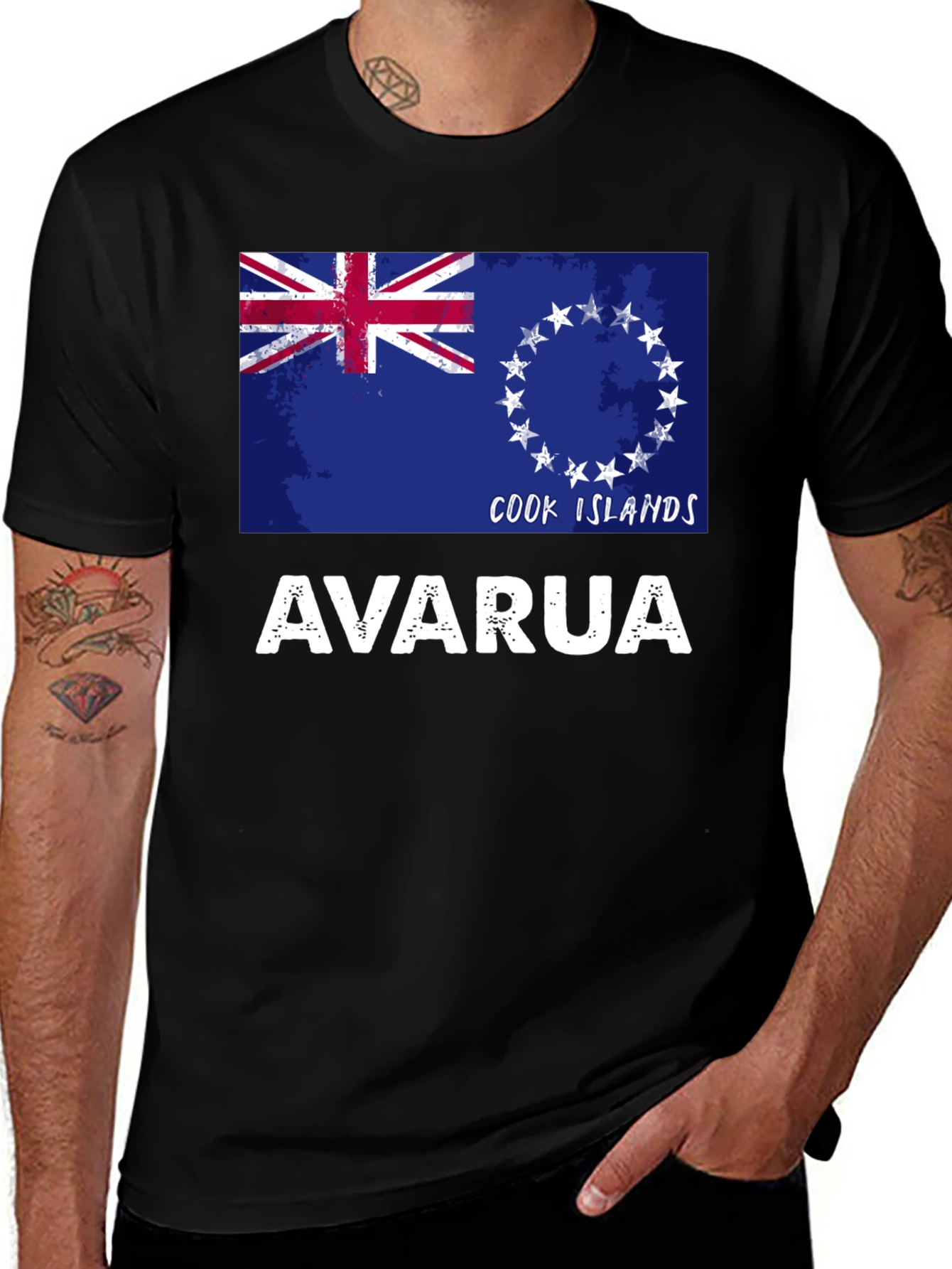 Cook Islands Flag Avarua T-Shirt